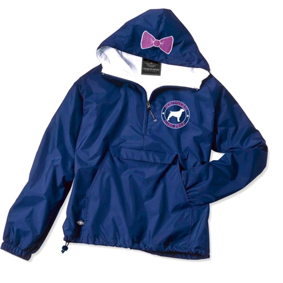 Southern Girl Prep Charles River Rain jacket navy - Picture 2 of 11